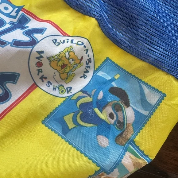 Webkinz Blue and Yellow Drawstring Mesh Bag - Picture 4 of 14